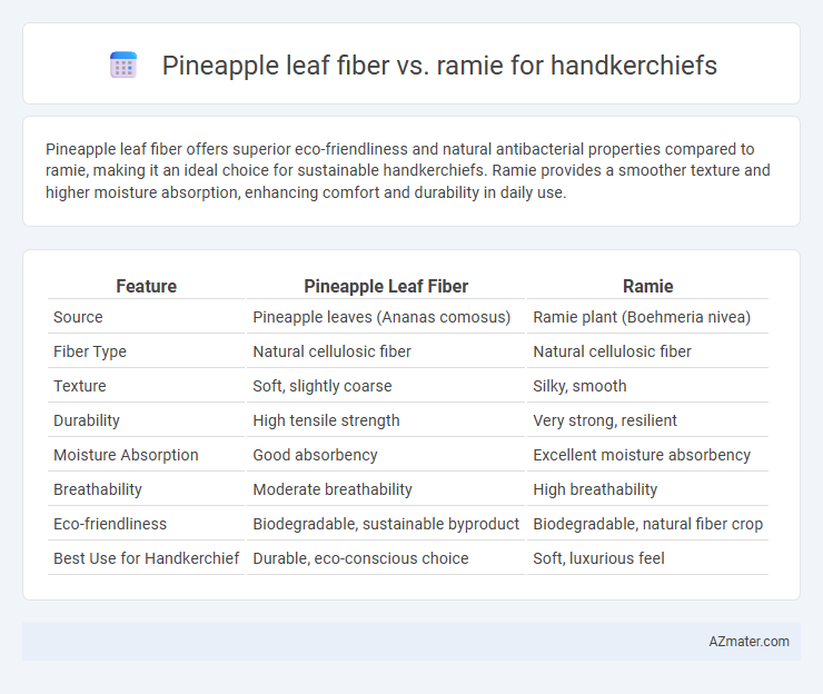 Pineapple leaf fiber vs. ramie for handkerchiefs - What is The Difference?