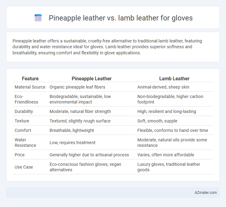 Pineapple leather vs. lamb leather for gloves - What is The Difference?