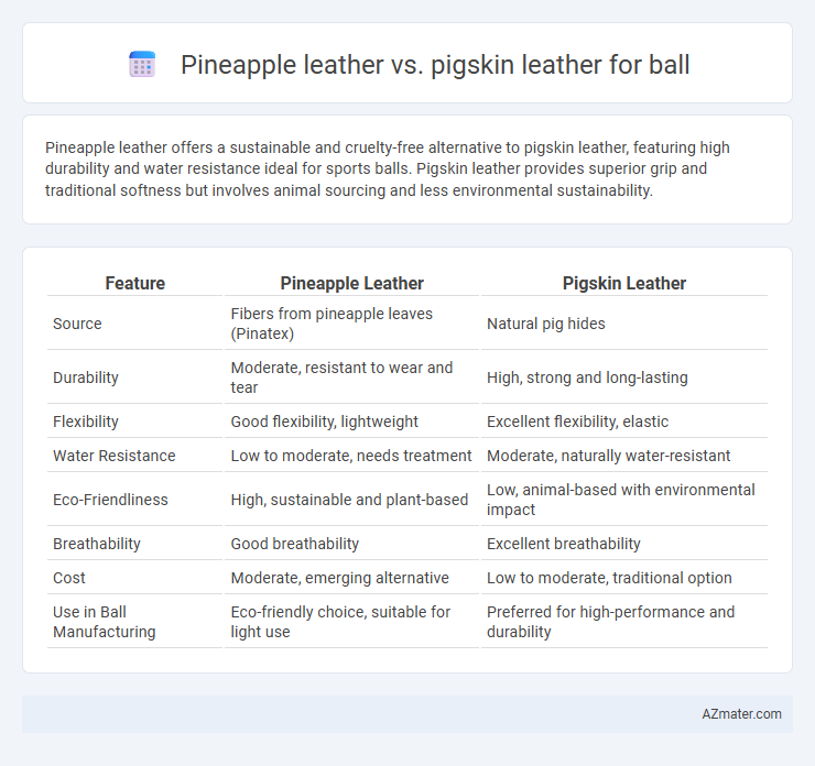Pineapple leather vs. pigskin leather for ball - What is The Difference?