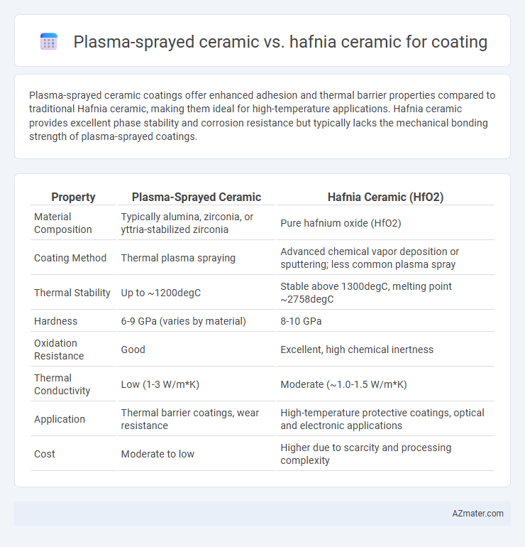 Plasma-sprayed ceramic vs. hafnia ceramic for coating - What is The Difference?