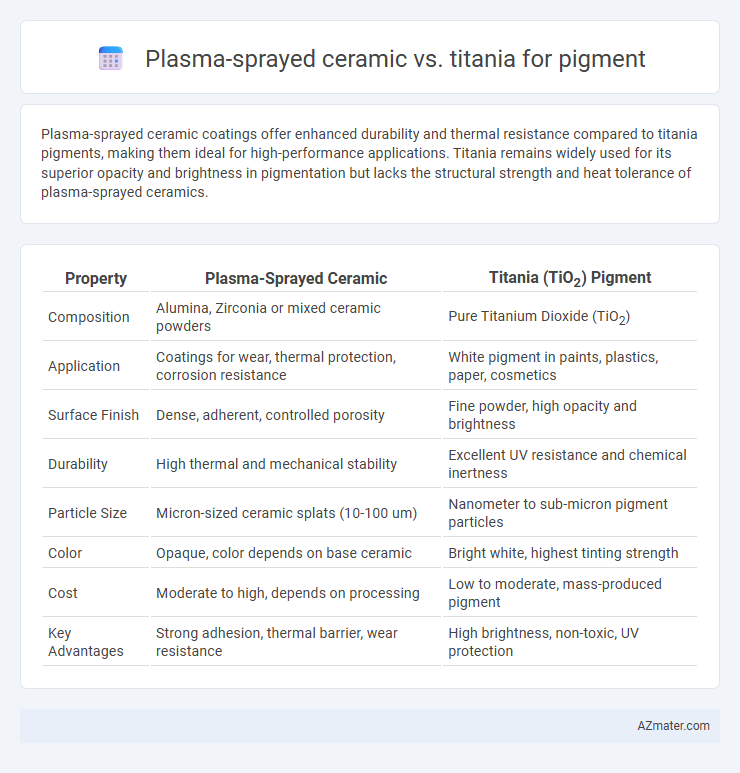 Plasma-sprayed ceramic vs. titania for pigment - What is The Difference?