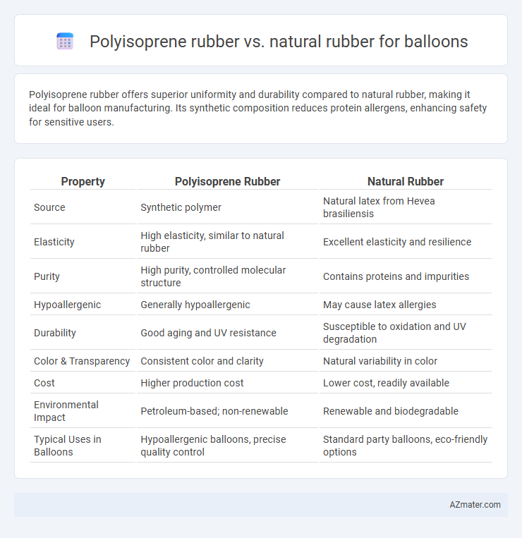 Polyisoprene rubber vs. natural rubber for balloons - What is The Difference?