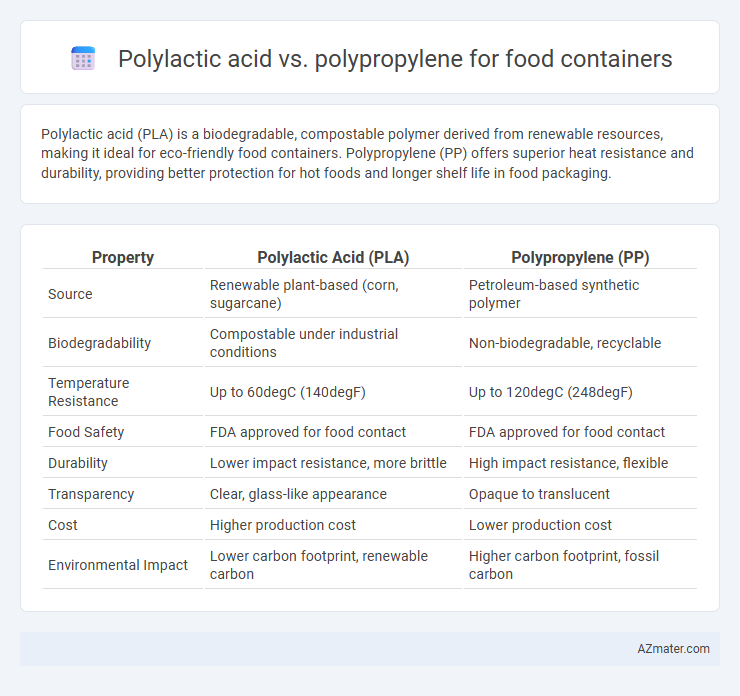 Polylactic acid vs. polypropylene for food containers - What is The Difference?