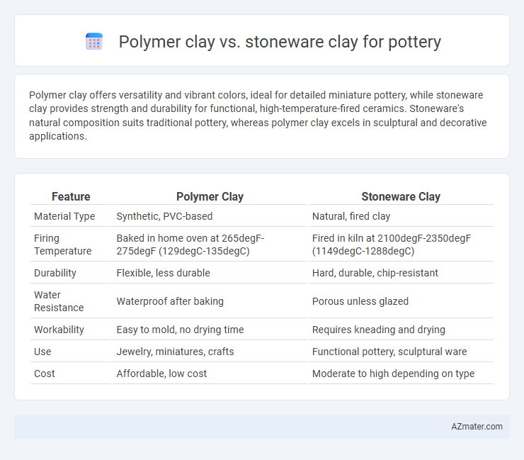 Polymer clay vs. stoneware clay for pottery - What is The Difference?
