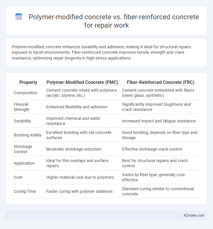 Polymer-modified concrete vs. fiber-reinforced concrete for repair work - What is The Difference?