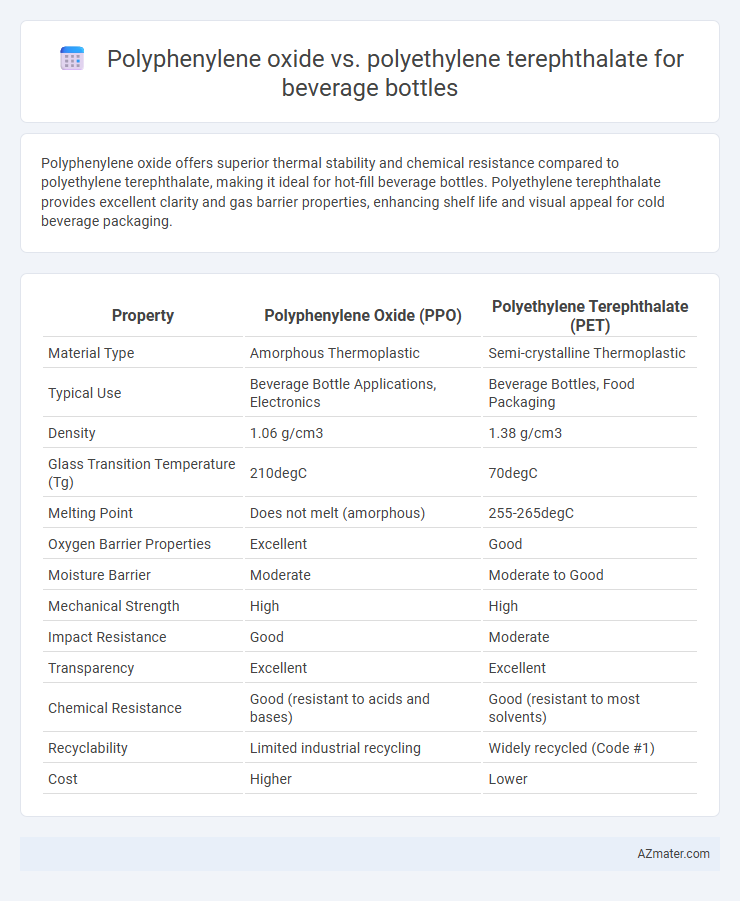 Polyphenylene oxide vs. polyethylene terephthalate for beverage bottles - What is The Difference?