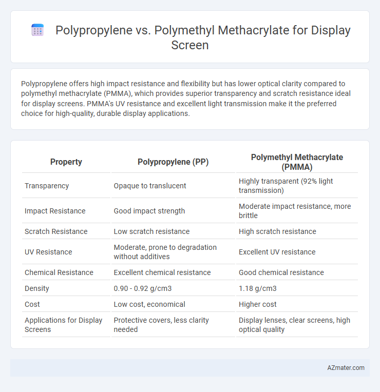Polypropylene vs. Polymethyl Methacrylate for Display Screen - What is The Difference?
