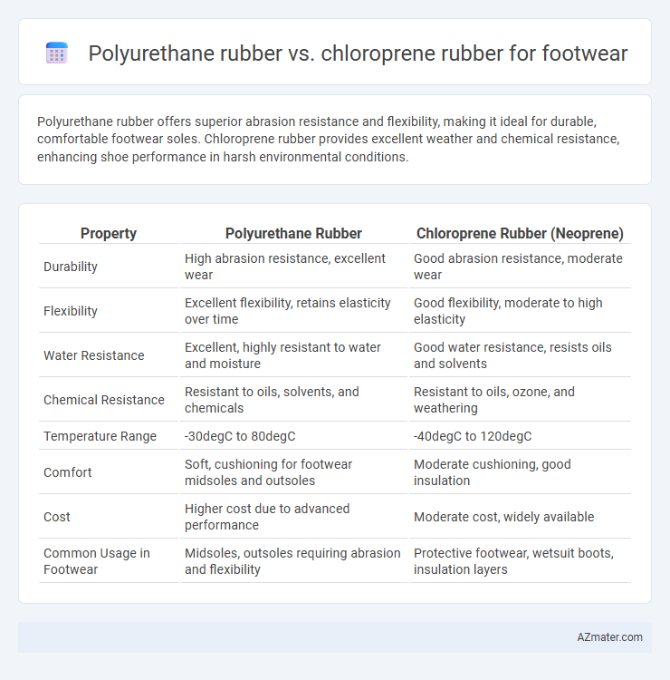 Polyurethane rubber vs. chloroprene rubber for footwear - What is The Difference?