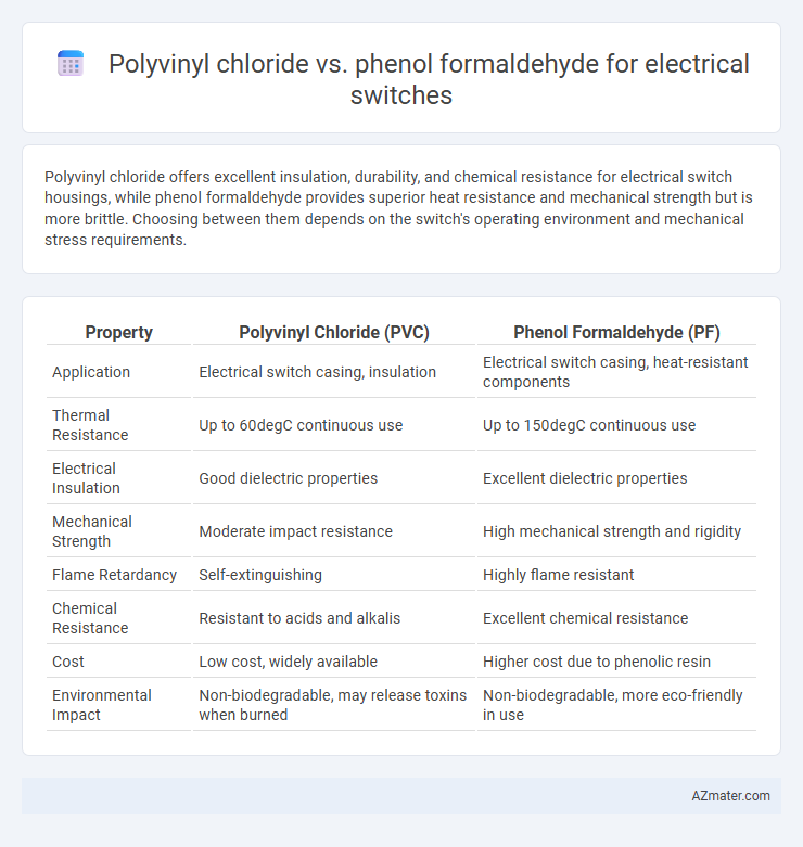 Polyvinyl chloride vs. phenol formaldehyde for electrical switches - What is The Difference?