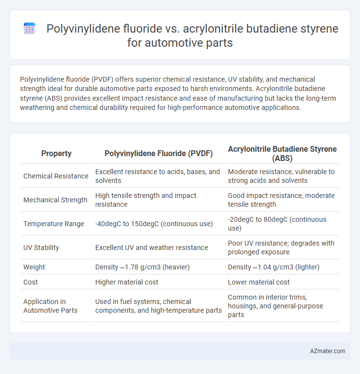 Polyvinylidene fluoride vs. acrylonitrile butadiene styrene for automotive parts - What is The Difference?