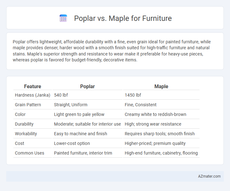 Poplar vs. Maple for Furniture - What is The Difference?