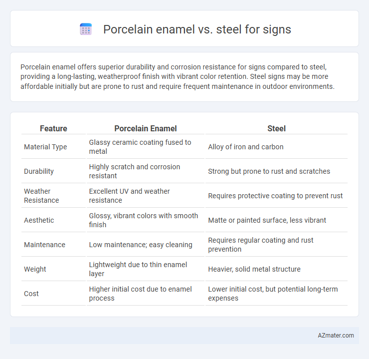 Porcelain enamel vs. steel for signs - What is The Difference?