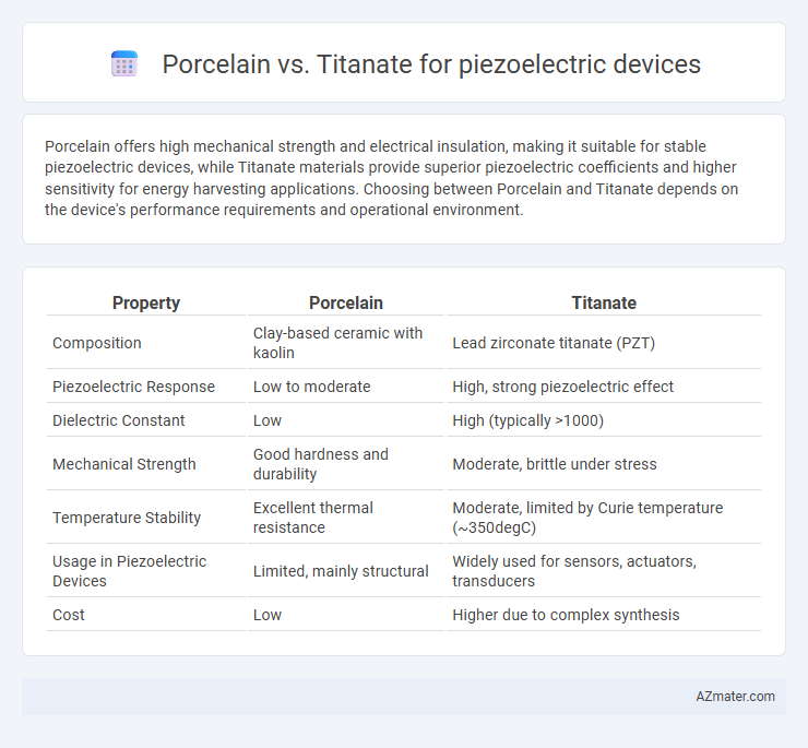 Porcelain vs. Titanate for piezoelectric devices - What is The Difference?