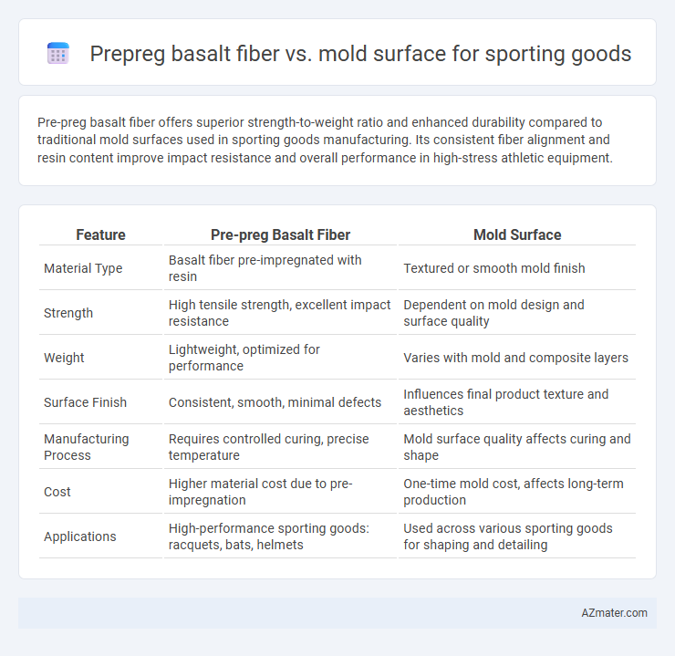 Prepreg basalt fiber vs. mold surface for sporting goods - What is The Difference?