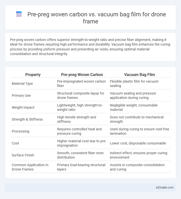 Pre-preg woven carbon vs. vacuum bag film for drone frame - What is The Difference?