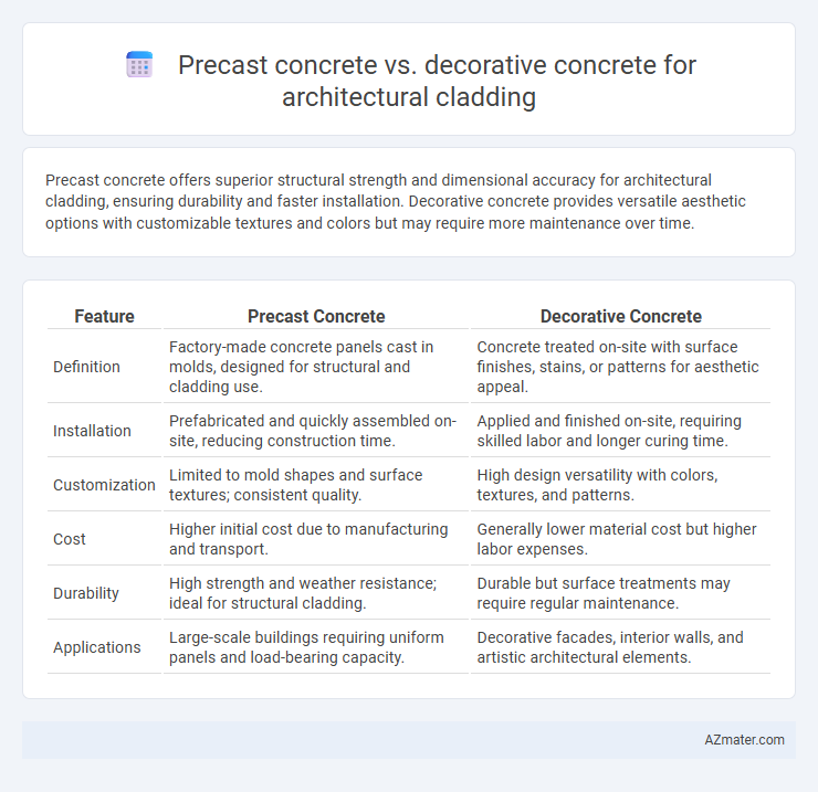 Precast concrete vs. decorative concrete for architectural cladding - What is The Difference?