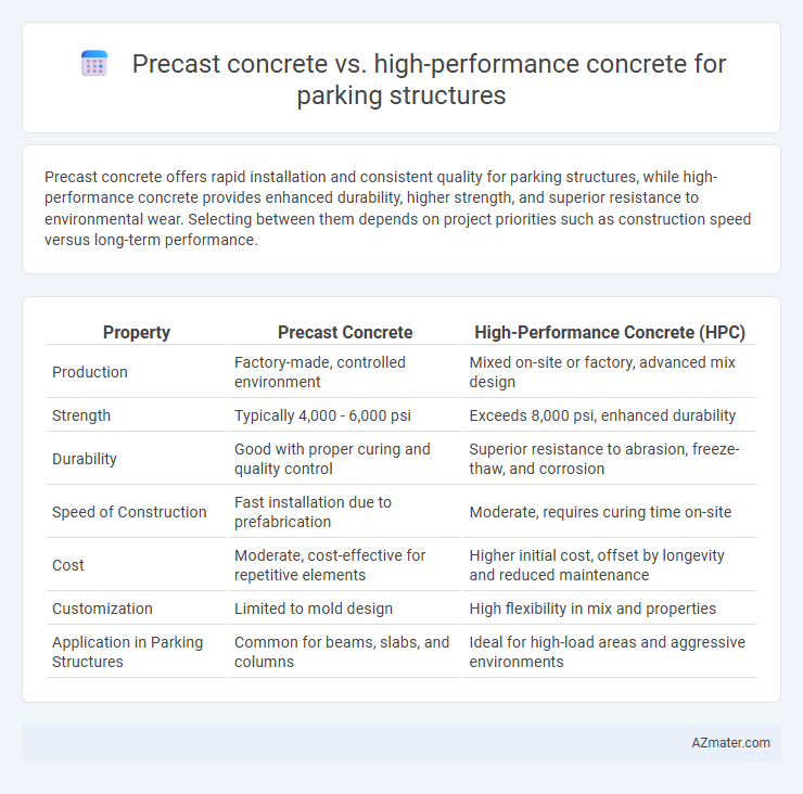 Precast concrete vs. high-performance concrete for parking structures - What is The Difference?
