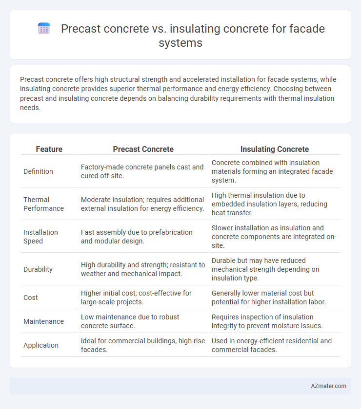 Precast concrete vs. insulating concrete for facade systems - What is The Difference?
