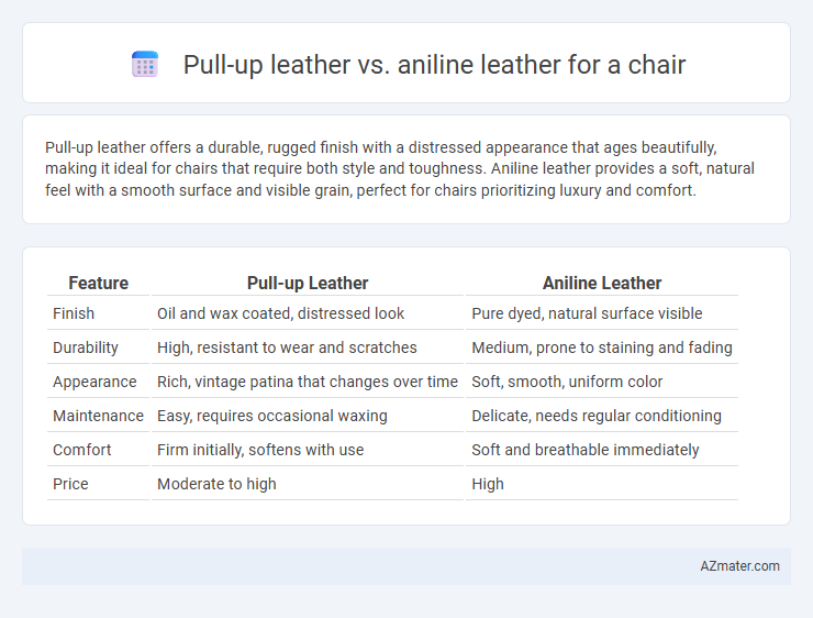 Pull-up leather vs. aniline leather for a chair - What is The Difference?