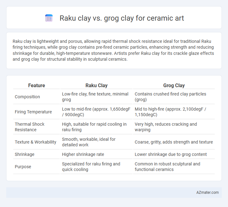 Raku clay vs. grog clay for ceramic art - What is The Difference?