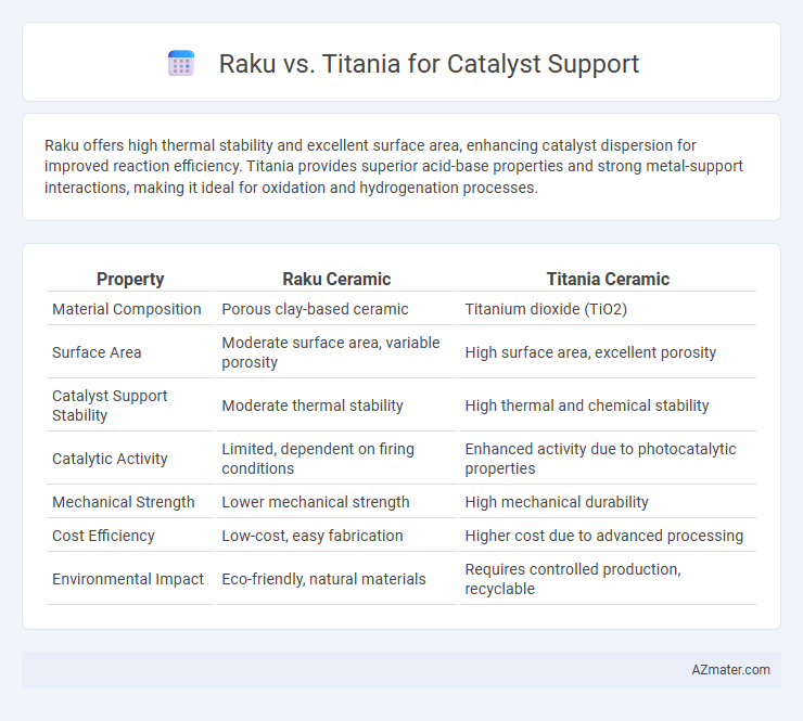 Raku vs. Titania for Catalyst Support - What is The Difference?