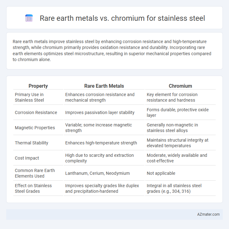 Rare earth metals vs. chromium for stainless steel - What is The Difference?