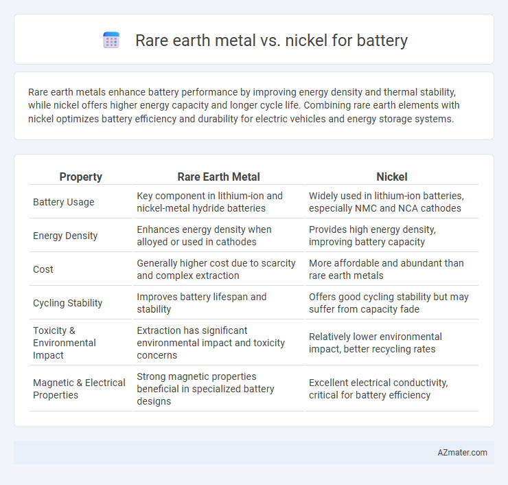 Rare earth metal vs. nickel for battery - What is The Difference?