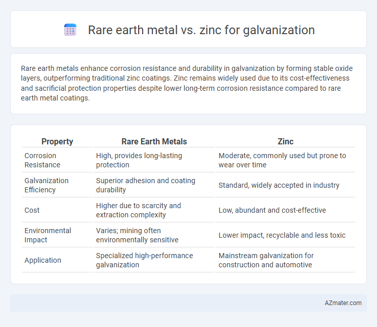 Rare earth metal vs. zinc for galvanization - What is The Difference?