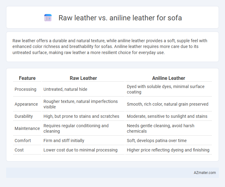 Raw leather vs. aniline leather for sofa - What is The Difference?