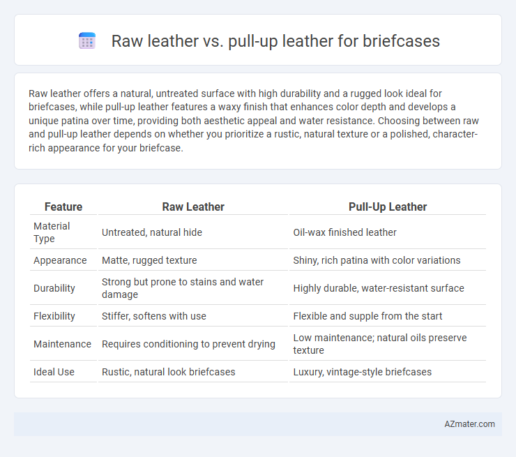 Raw leather vs. pull-up leather for briefcases - What is The Difference?