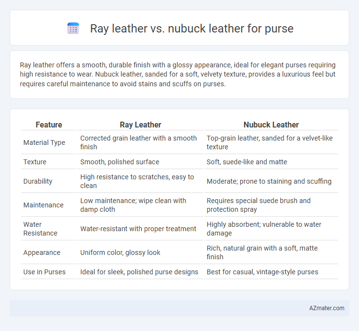 Ray leather vs. nubuck leather for purse - What is The Difference?