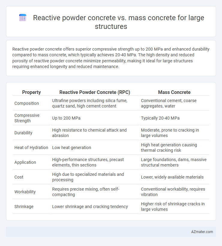 Reactive powder concrete vs. mass concrete for large structures - What is The Difference?