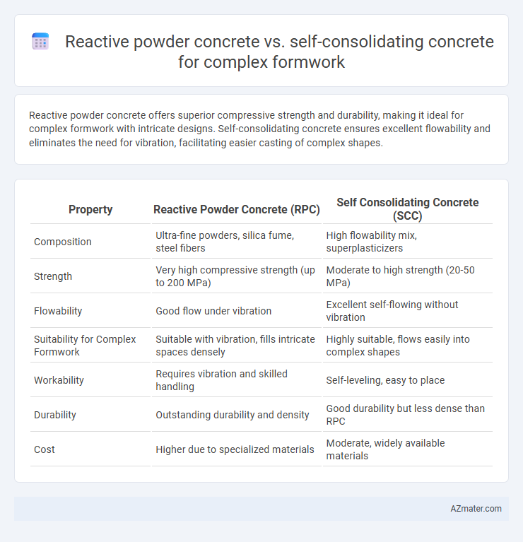 Reactive powder concrete vs. self-consolidating concrete for complex formwork - What is The Difference?