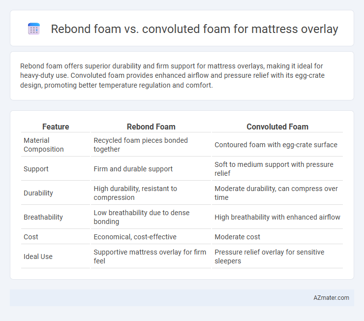 Rebond foam vs. convoluted foam for mattress overlay - What is The Difference?