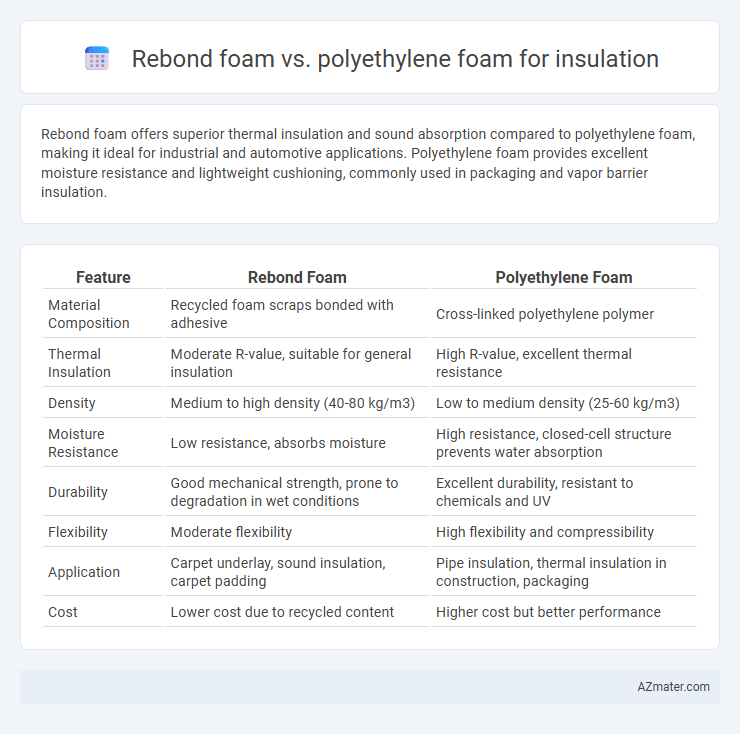 Rebond foam vs. polyethylene foam for insulation - What is The Difference?
