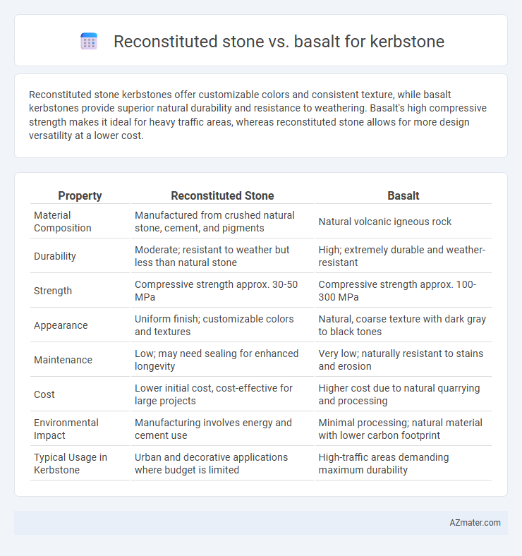 Reconstituted stone vs. basalt for kerbstone - What is The Difference?