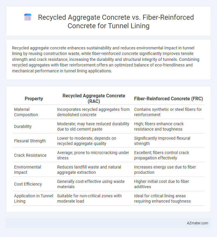Recycled Aggregate Concrete vs. Fiber-Reinforced Concrete for Tunnel Lining - What is The Difference?