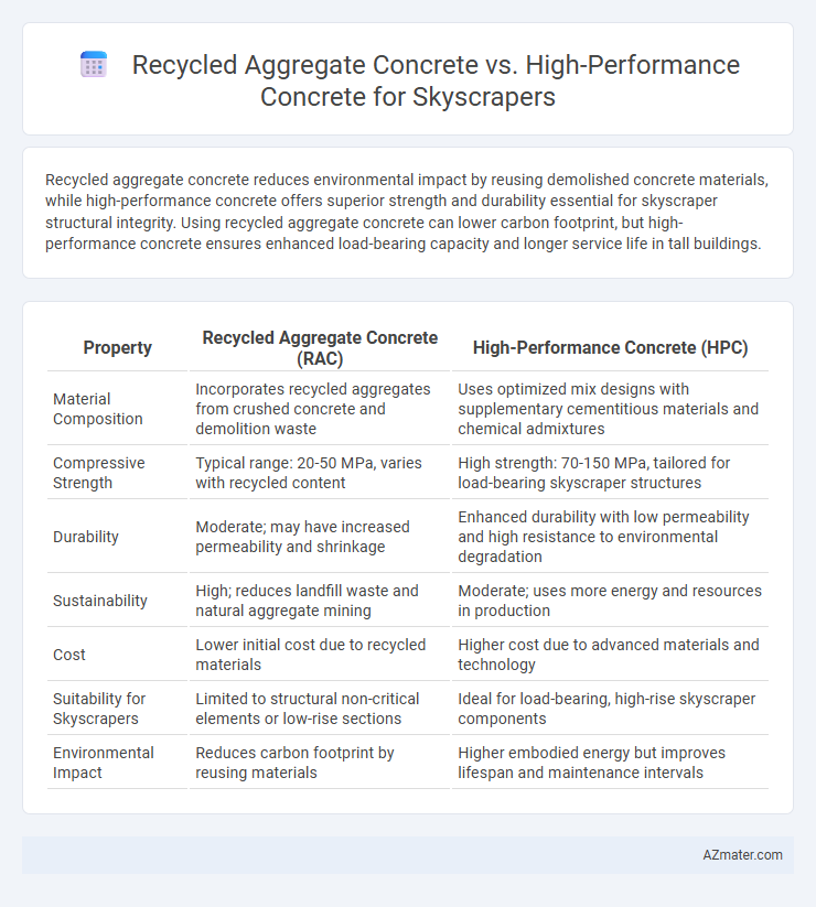 Recycled Aggregate Concrete vs. High-Performance Concrete for Skyscrapers - What is The Difference?