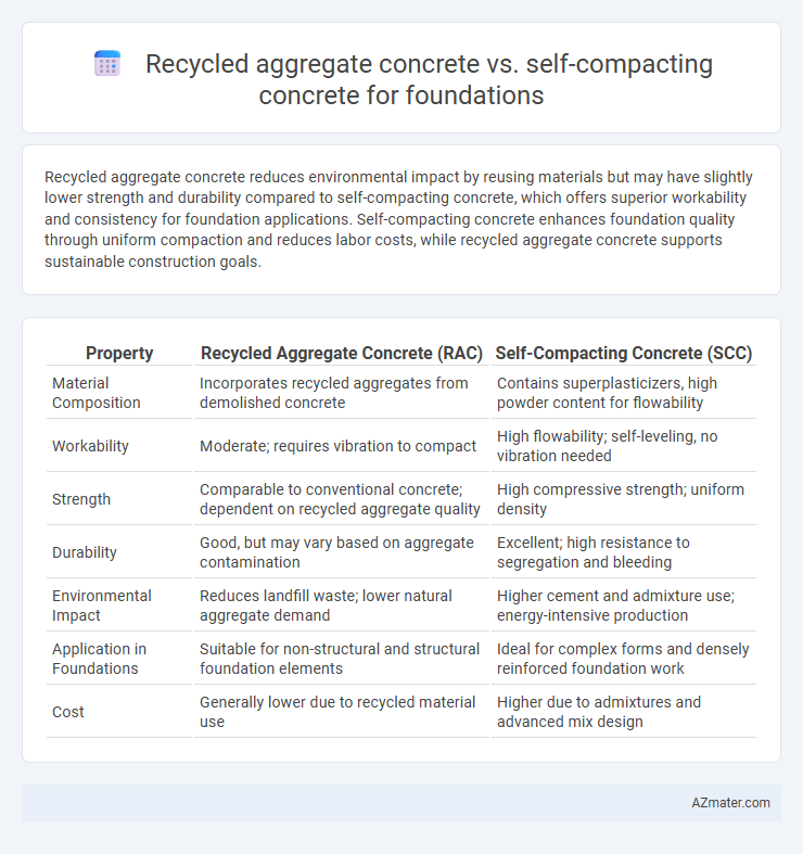Recycled aggregate concrete vs. self-compacting concrete for foundations - What is The Difference?