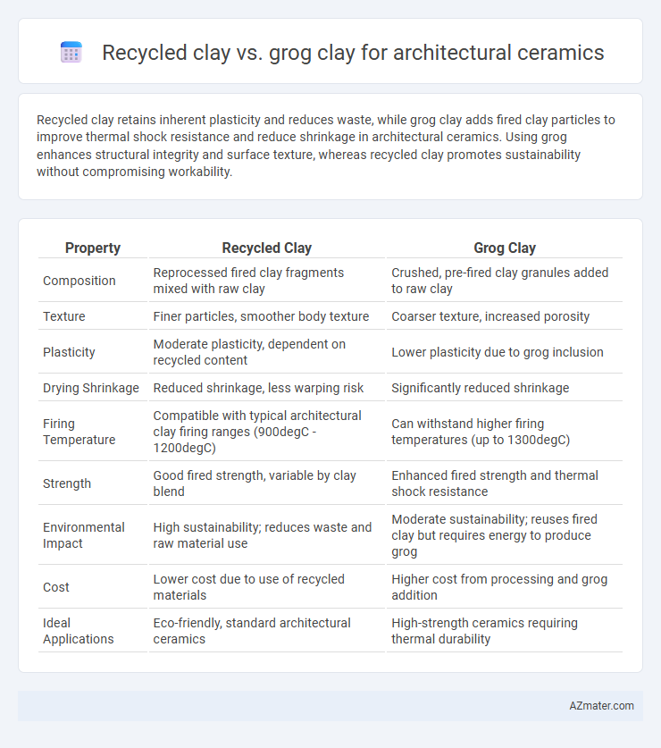 Recycled clay vs. grog clay for architectural ceramics - What is The Difference?