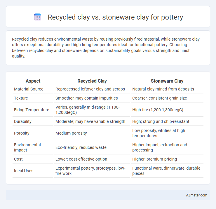 Recycled clay vs. stoneware clay for pottery - What is The Difference?