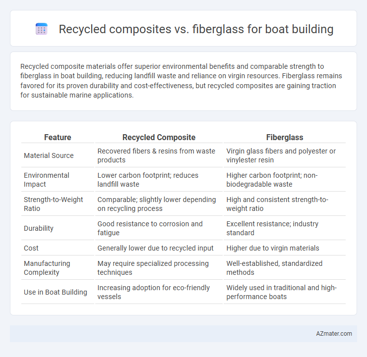 Recycled composites vs. fiberglass for boat building - What is The Difference?