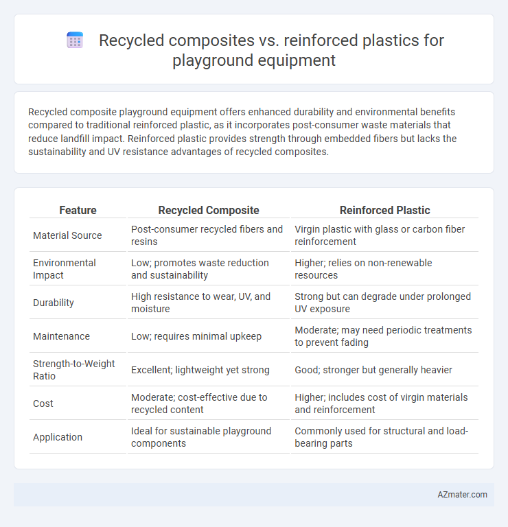 Recycled composites vs. reinforced plastics for playground equipment - What is The Difference?