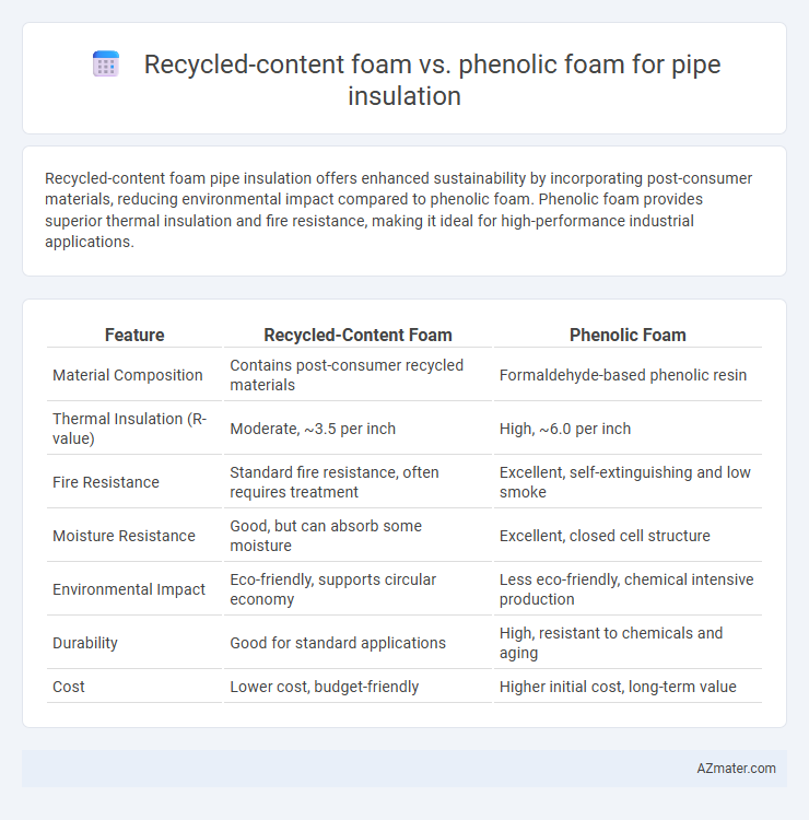 Recycled-content foam vs. phenolic foam for pipe insulation - What is The Difference?