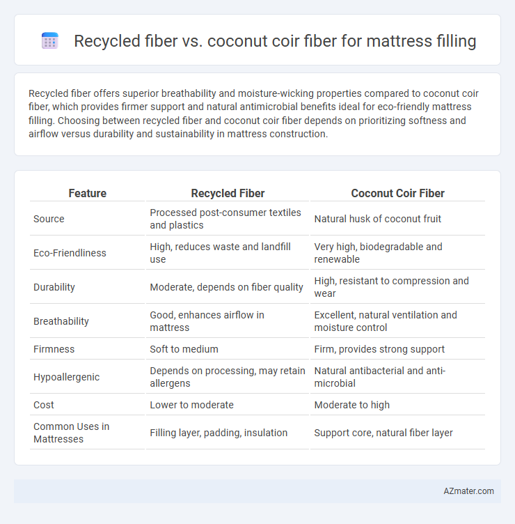 Recycled fiber vs. coconut coir fiber for mattress filling - What is The Difference?