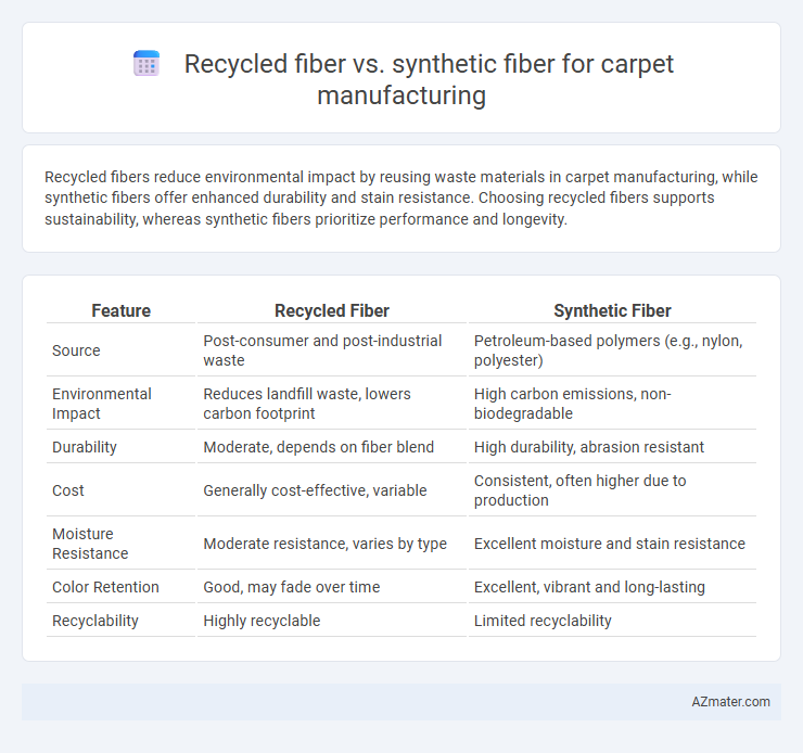 Recycled fiber vs. synthetic fiber for carpet manufacturing - What is The Difference?