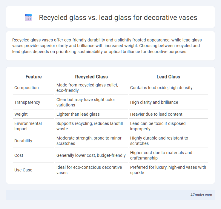 Recycled glass vs. lead glass for decorative vases - What is The Difference?