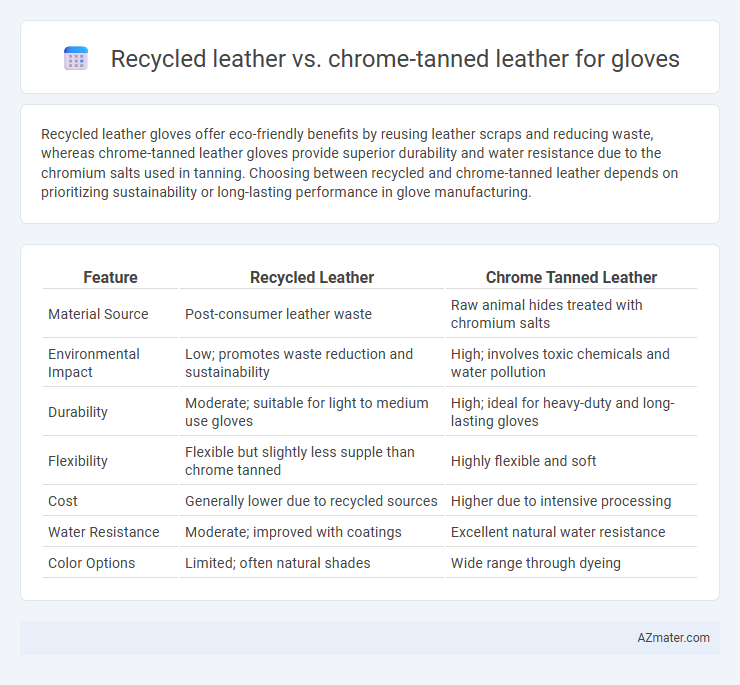 Recycled leather vs. chrome-tanned leather for gloves - What is The Difference?