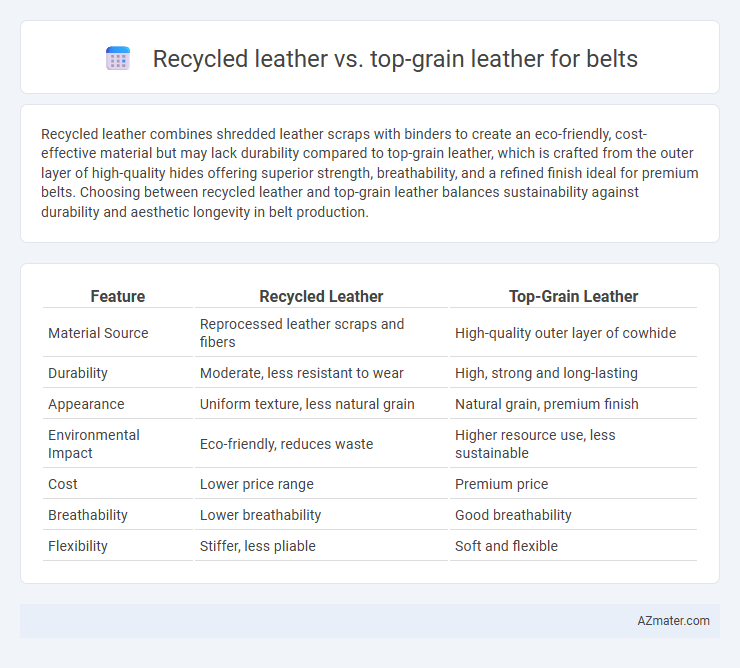 Recycled leather vs. top-grain leather for belts - What is The Difference?