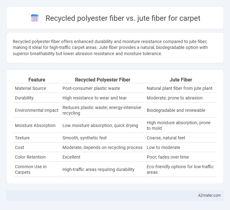Recycled polyester fiber vs. jute fiber for carpet - What is The Difference?